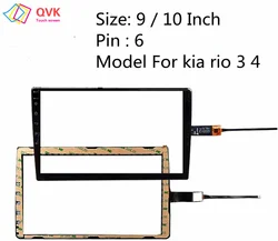 Car Tempered Radio For kia rio 3 4 /radio DVD GPS LCD full touch Screen 9 10 inch tape recorder stereo autoradio