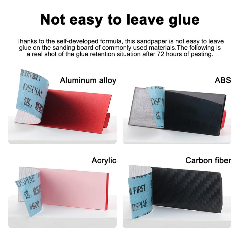 DSPIAE XSP-S01 Sanding Sandpaper Set Grinding Polishing Model Sanding Tools for GK Military Model Building Tools Making DIY