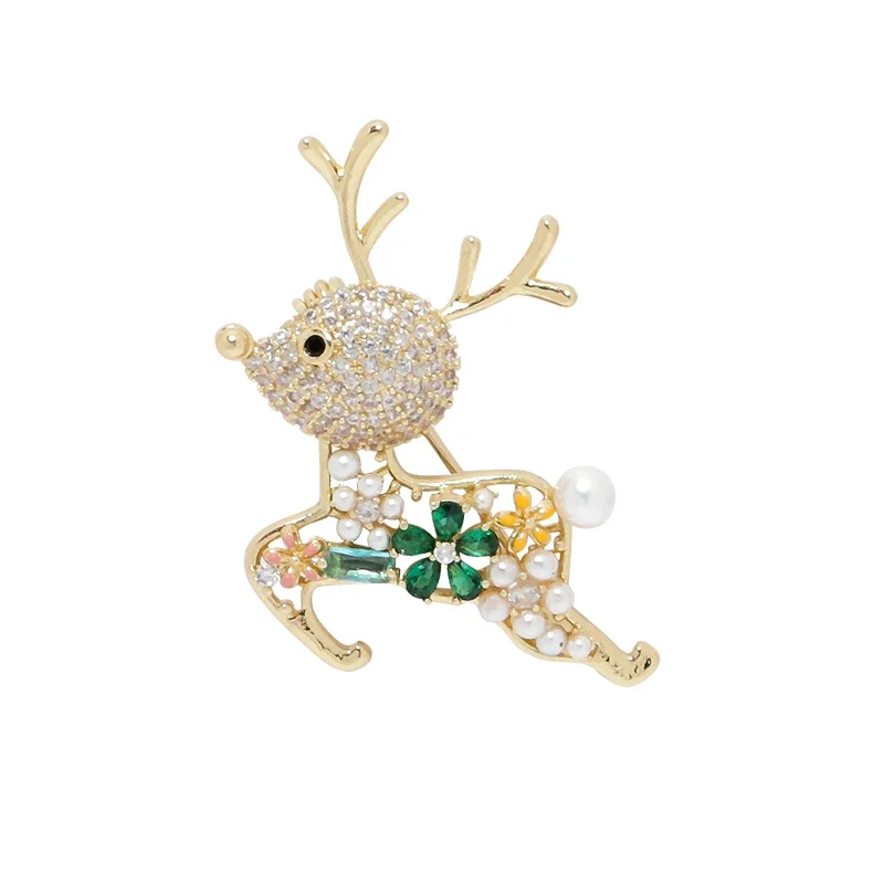 

Cute deer brooch high-end femininity exquisite corsage versatile pin