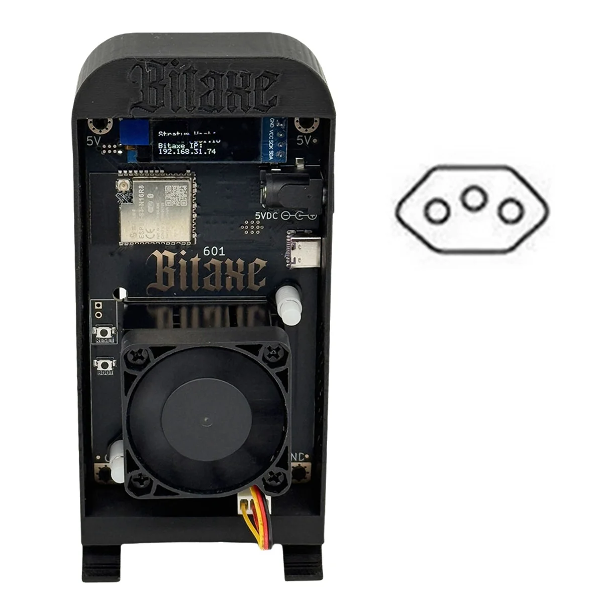 

Bitaxe Gamma 601 1.2TH/S Bitcoin Solo Lottery Miner BM1370 Asic Chip 18-22W BTC Miner From Antminer S21 Pro BR PlugJAS