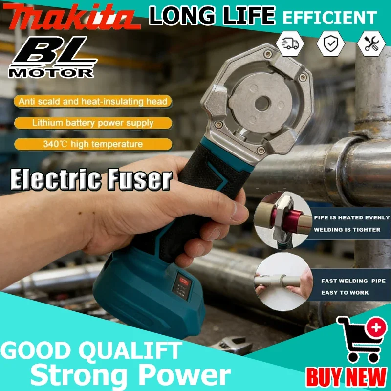 

Makita Electric Pipe Welding Machine Cordless Fuser PPR PE Soldering Iron Plastic Tube PP Heating For 18V Battery Hot Melt Tool