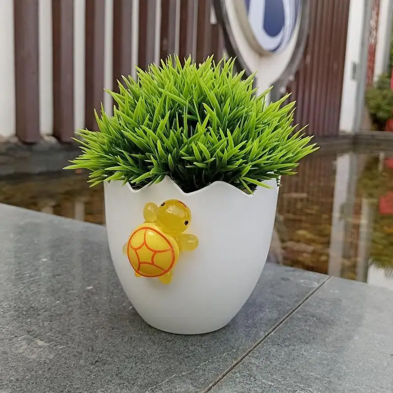 

Easter Flower Pots Simulation Eggshell Turtle Succulent Pot Succulent Planter Decorative Pot Plant Containers Bonsai Pots For