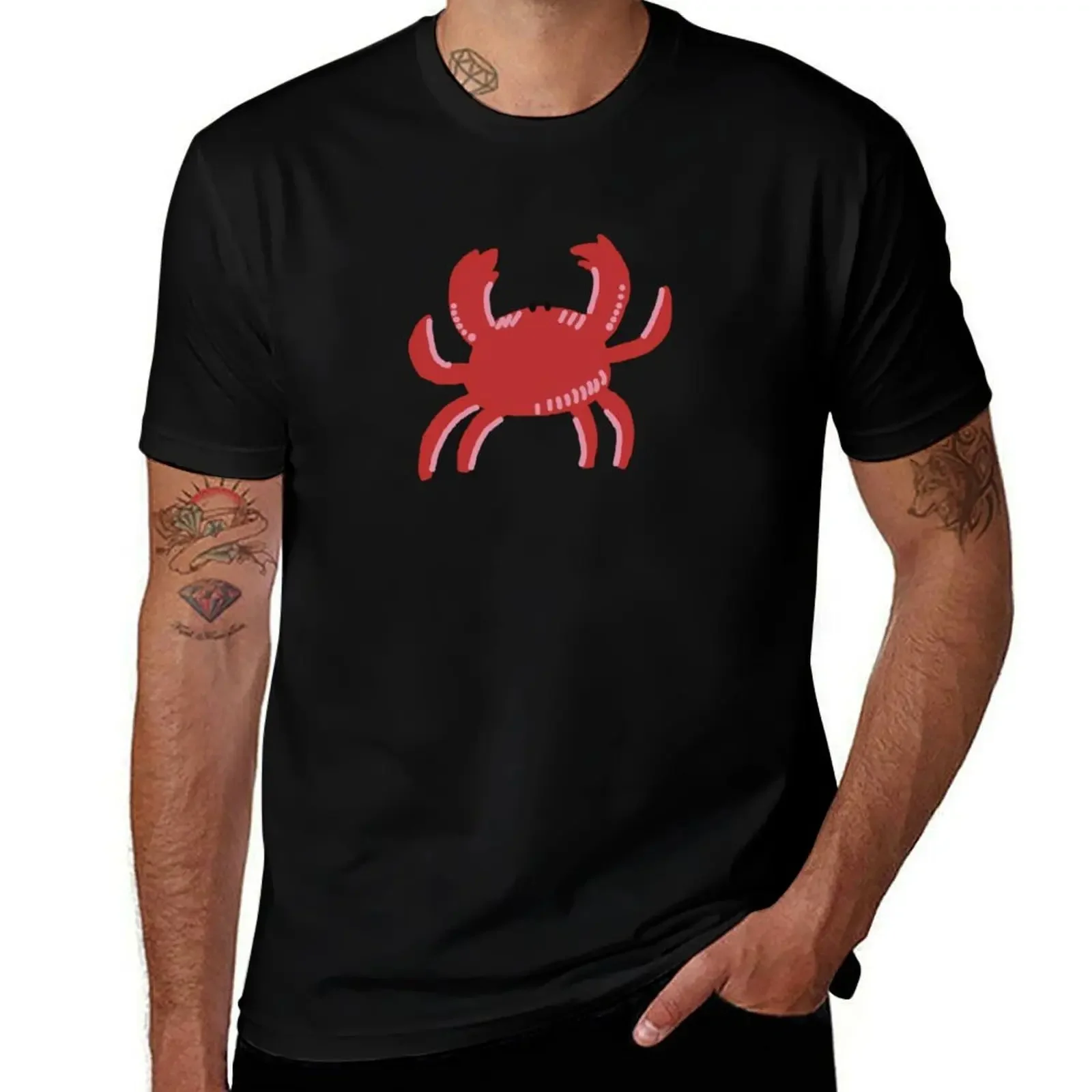 

Basic Crab T-Shirt plus size tops korean fashion cotton man t-shirts boys animal print sweat shirts, men