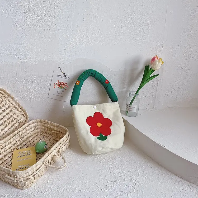 Bolso cruzado con estampado de fresa para niños y niñas, Mini monedero de piel suave con estampado Floral para verano