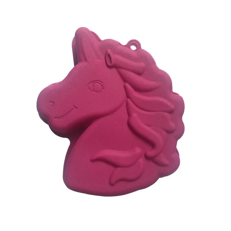 Large Unicorn Silicone Cake Mould Horse Shape Pizza Decorating  Mold  Baking Tool Handmade Clay Crafts