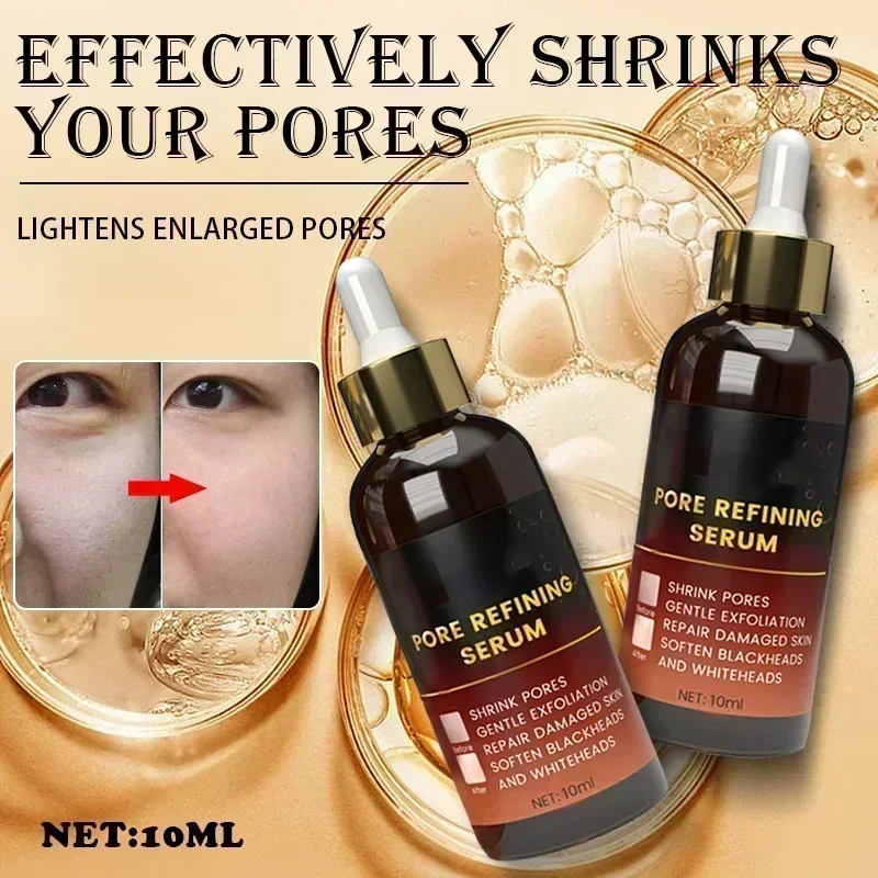 Skin Texture Pore Refining Resurfacing Brightening Facial Serum with Retinol Niacinamide Non-Comedogenic