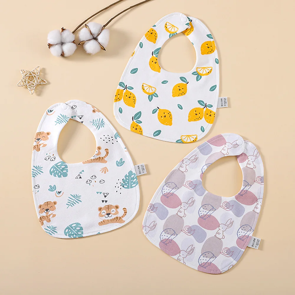 

Baby Boy Bibs U Shape Waterproof Bibs For Baby Girl 3Pcs Baby Feeding Bib Newborn Saliva Towel Burp Cloth For Teething Drooling