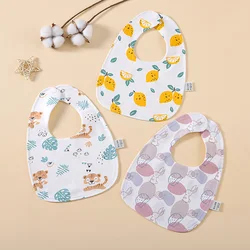 Baby Boy Bibs U Shape Waterproof Bibs For Baby Girl 3Pcs Baby Feeding Bib Newborn Saliva Towel Burp Cloth For Teething Drooling