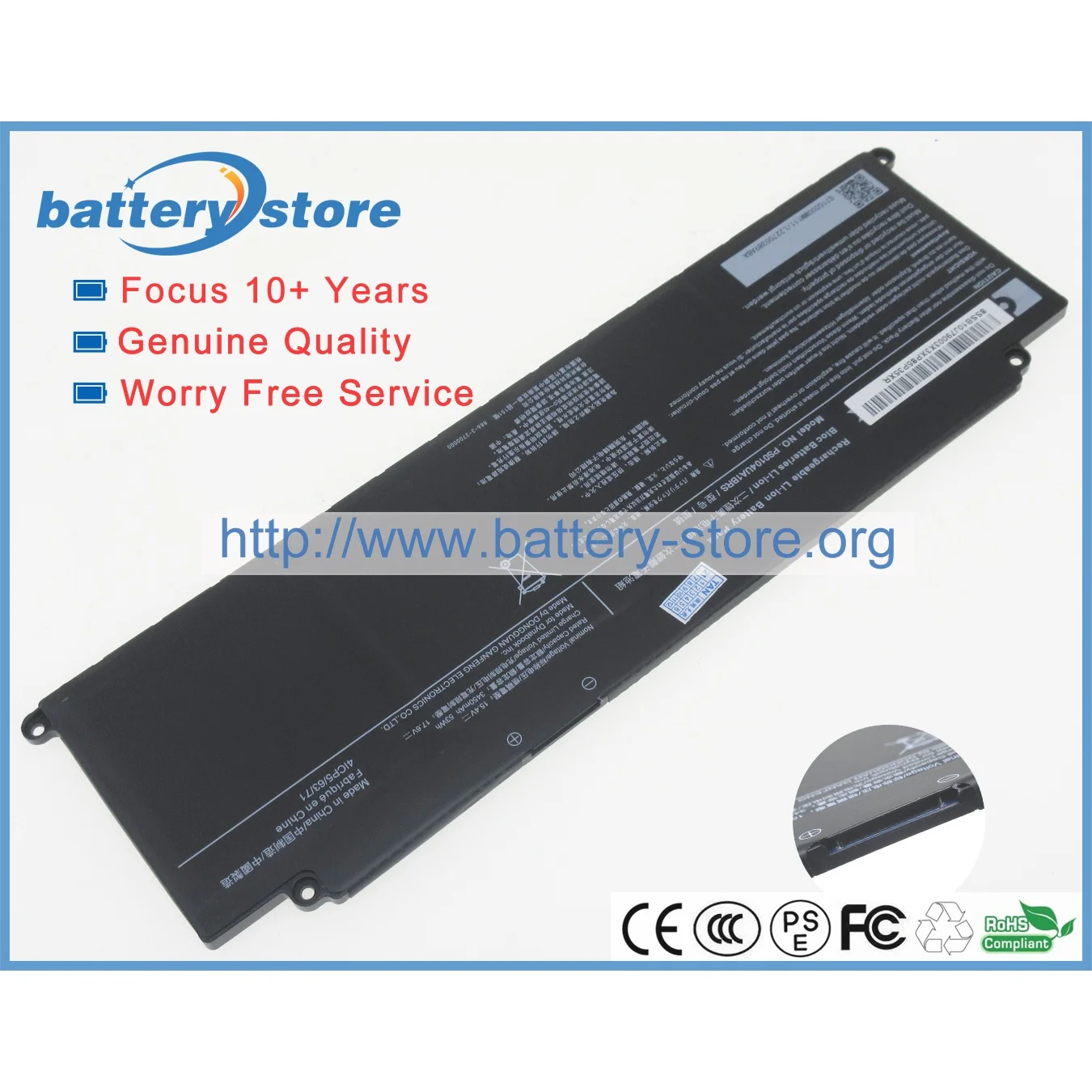 

Genuine Original Laptop Batteries for PS0104UA1BRS,Tecra A50-J,Portege X40-K,A40-J-12E,15.4V,4 Cell