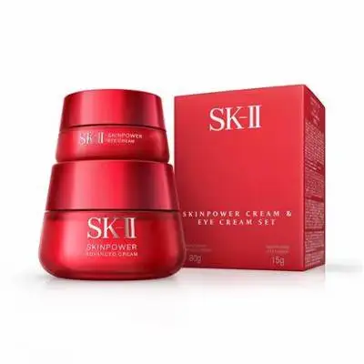 SK-II Eye & Face Cream Set (SkinPower Eye Cream 15g + R.N.A. Power Cream 80g). Original Japanese Skincare, Beauty Care.