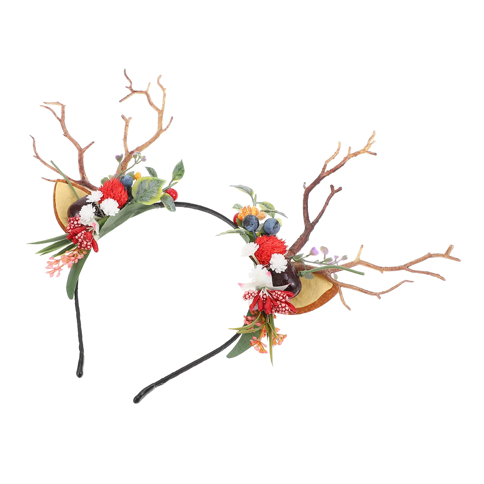 

Antler Headband Headdress Delicate Hair Wear Headbands Christmas Performance Plastic Branch Baby