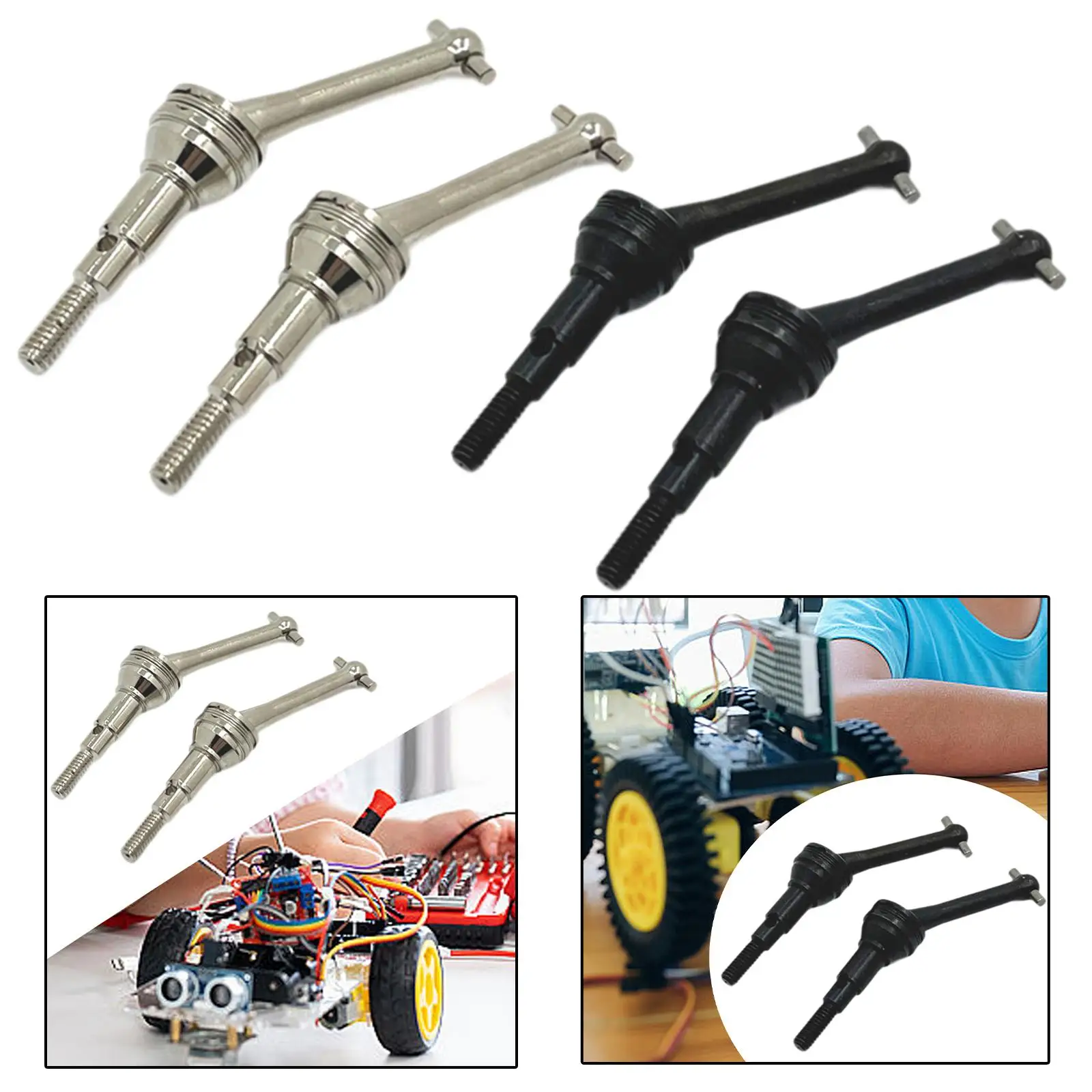 1/14RC Car Driveshafts Replace Spare Parts,Front Rear,Sturdy,RC Accessory Transmission Shafts Upgrade for 14301 14302 14303