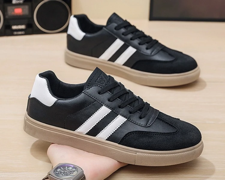 Neue Retro Herren Freizeitschuhe Rutschfeste Weiße Schuhe Boardschuhe Deutsche Armee Trainingsschuhe – Detail 6