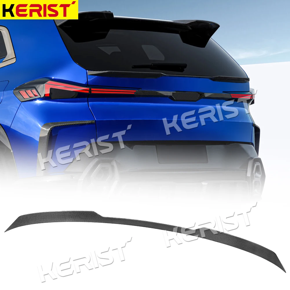 Real Carbon Fiber Car Rear Middle Spoiler Wing Trunk Lip  For BMW XM 2023 2024 2025
