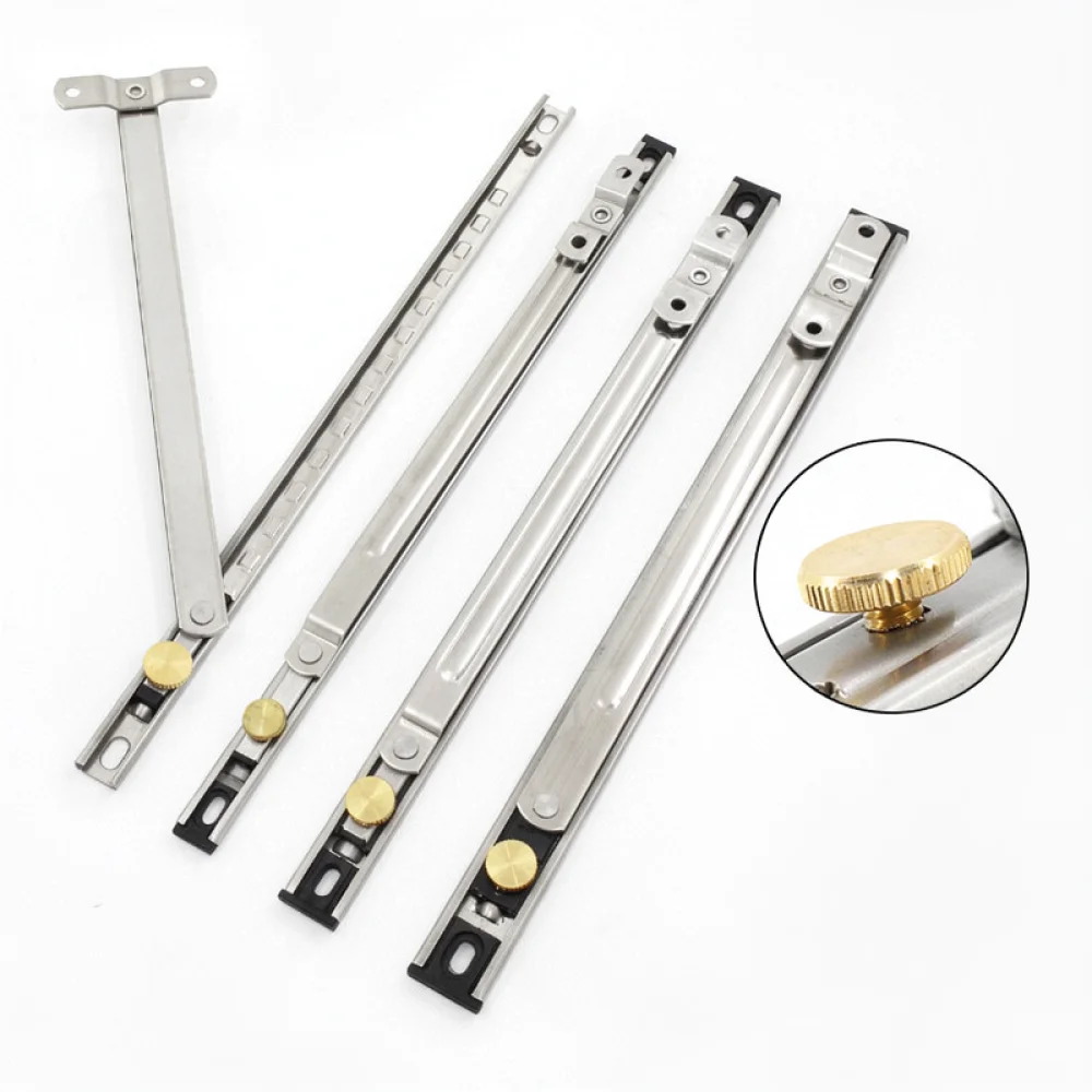Stainless Steel Casement Stay Adjustable Window Stopper Limiter Heavy Duty Support For Modern Home Office Improvement Hardware