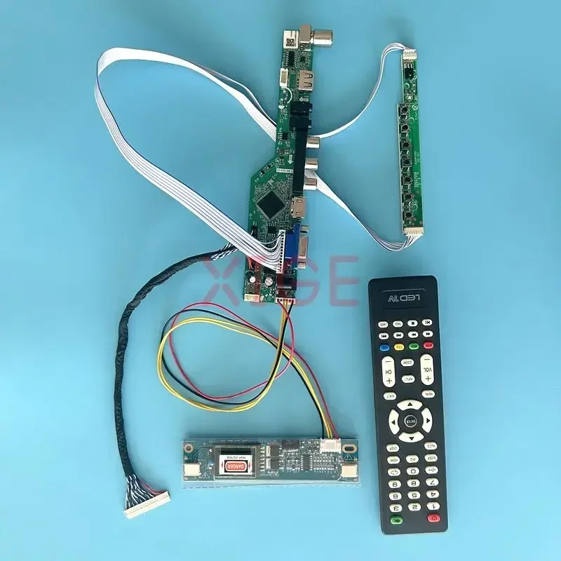 

Driver Controller Board Fit LP171WP5 LP171WP6 LP171WP7 30-Pin LVDS 1440*900 LCD Panel DIY Kit AV+HDMI+VGA+IR+USB 2CCFL TV Analog