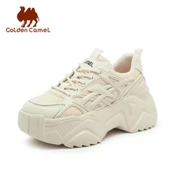 GOLDEN CAMEL Women's Sports Shoes Female Sneakers Thick Sole Casual Moral Training Daddy Shoes for Women 2023 Autumn New