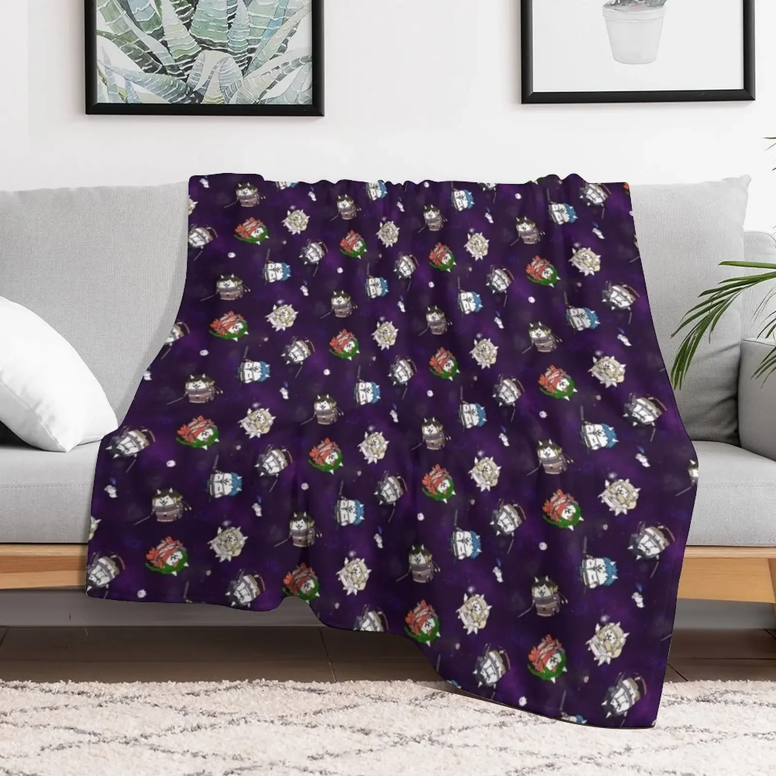 Battle Star Cats Throw Blanket sofa bed Thermal Sleeping Bag Blankets