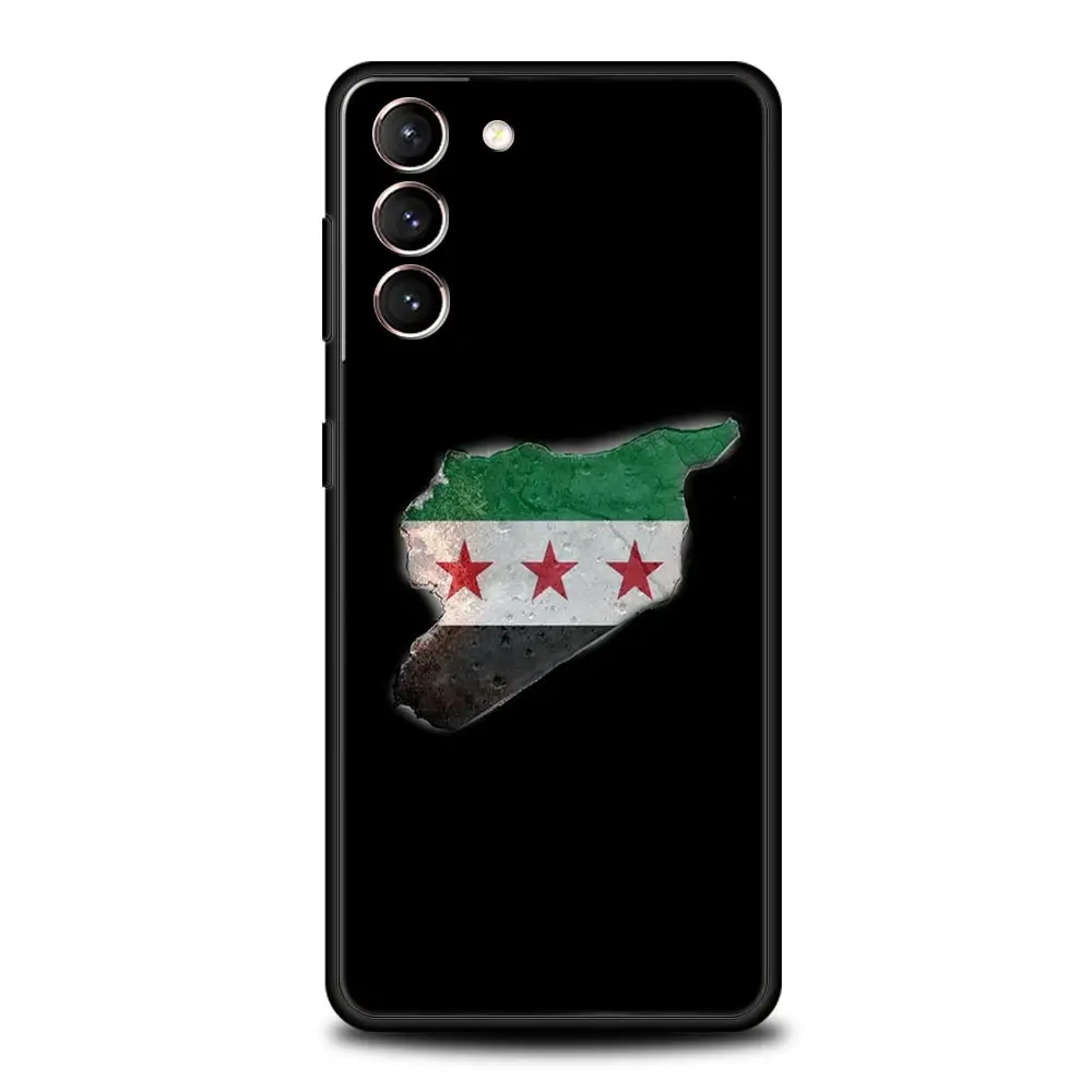 Phone Case For Samsung Galaxy S24 S23 Ultra S22 S21 S20 FE 5G S10 S10E S9 Plus S8 Soft Silicone Black Cover Syria flag