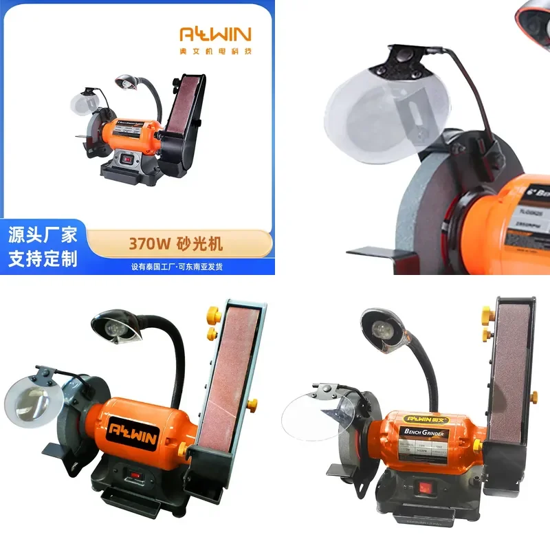 *2026*  HOT Customized DIY 150mm Electric Grinding Wheel Belt Grinder Grinding Belt Combined Sander Woodworking Belt Grinder