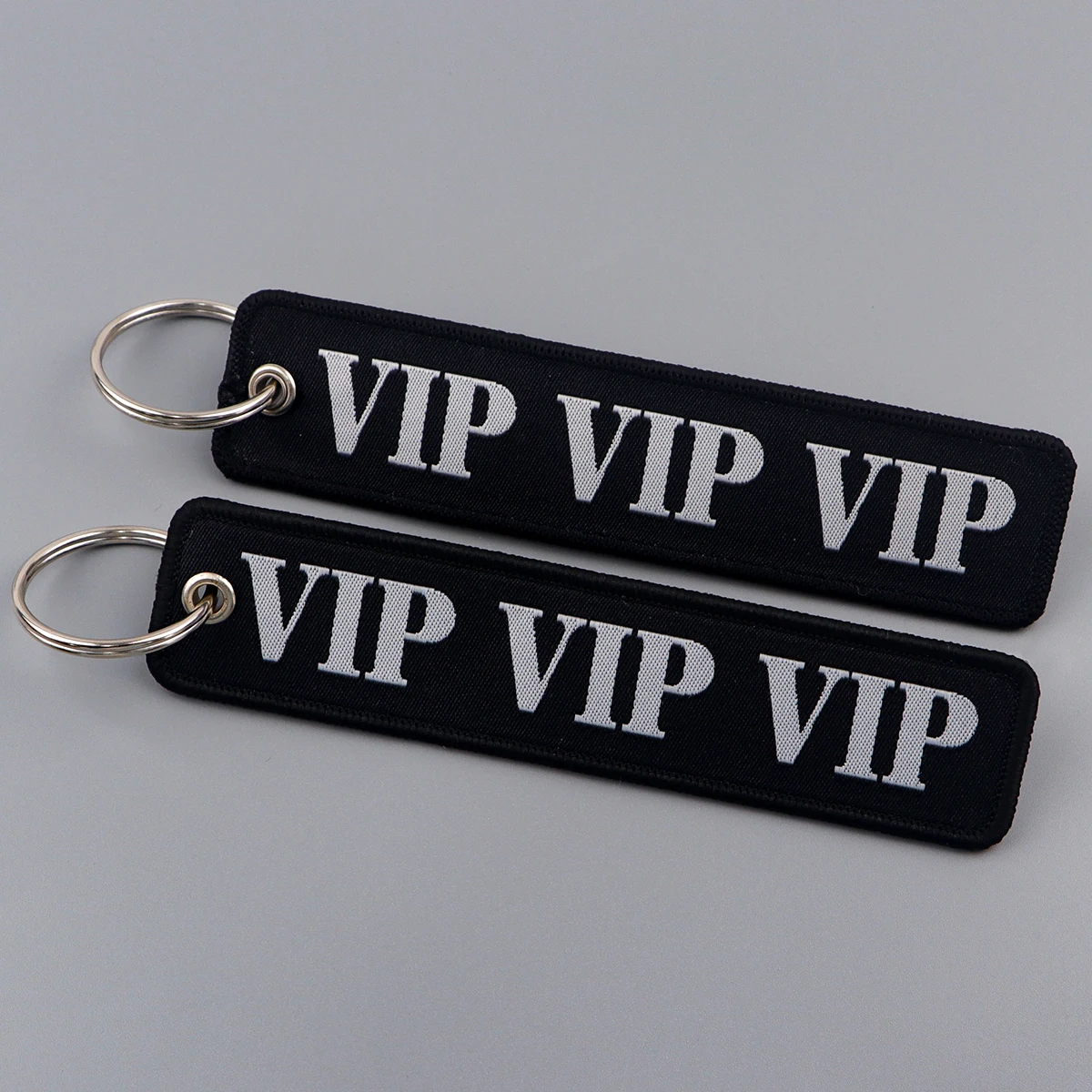 

VIP Embroidery Key Fobs Fashion Key Tags Keychain For Motorcycles Cars Key Ring Accessories Jewelry Chaveiro Gifts