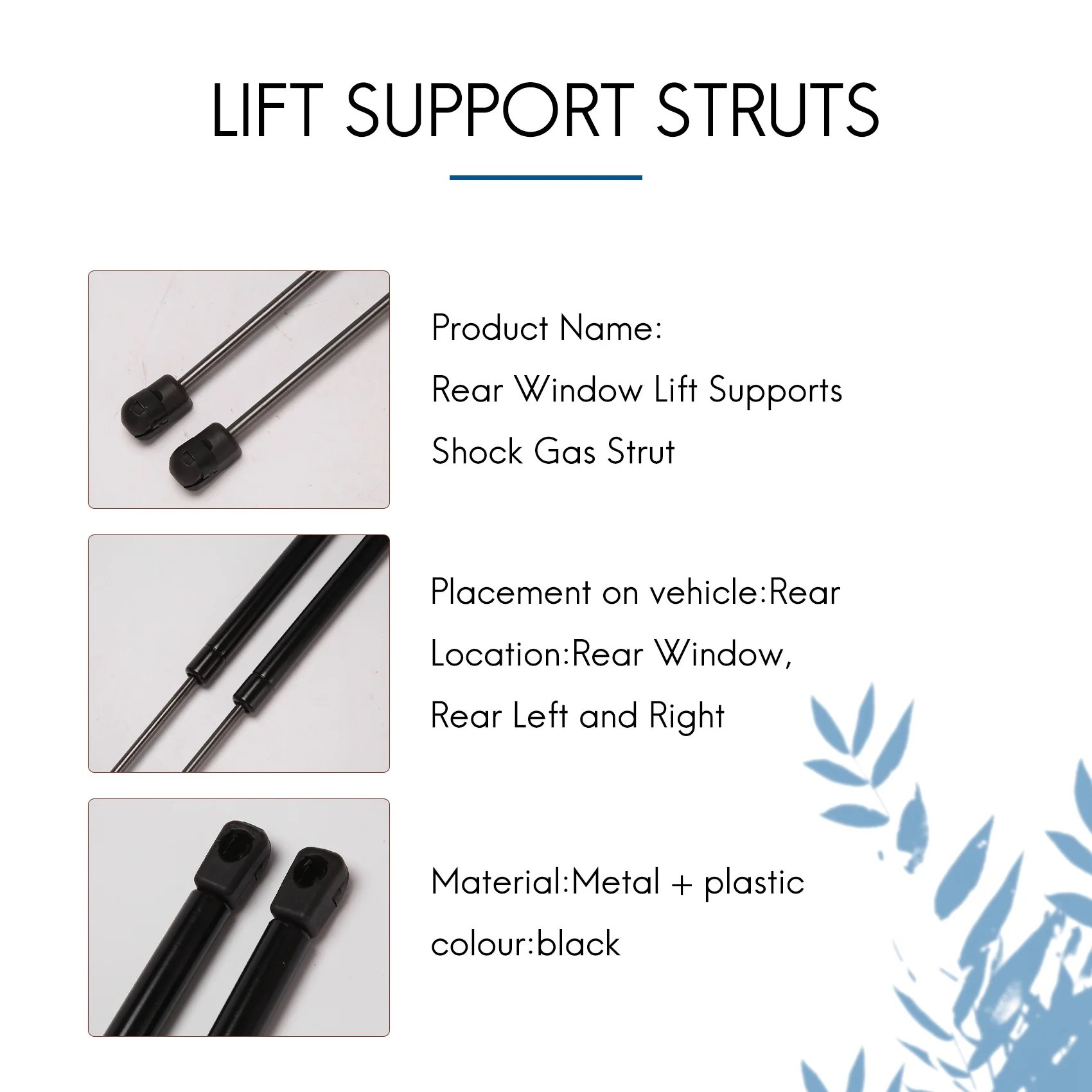 

2Pcs Car Rear Window Glass Gas Spring Shock Lift Strut Struts Support Bar Rod For Tucson 2005 - 2012