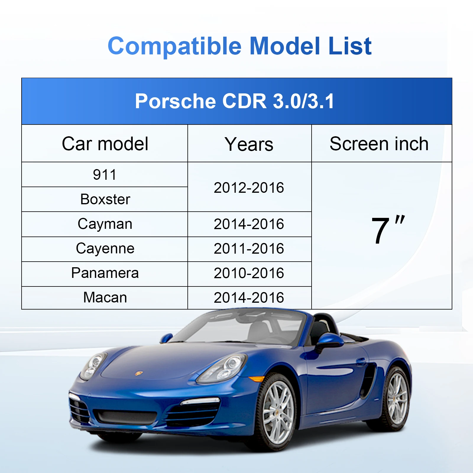 Wireless CarPlay Android Auto Retrofit Kit Decoder Box for Porsche CDR 3.0 3.1 911 Cayanne Cayman Boxster Panamera 2012-2016