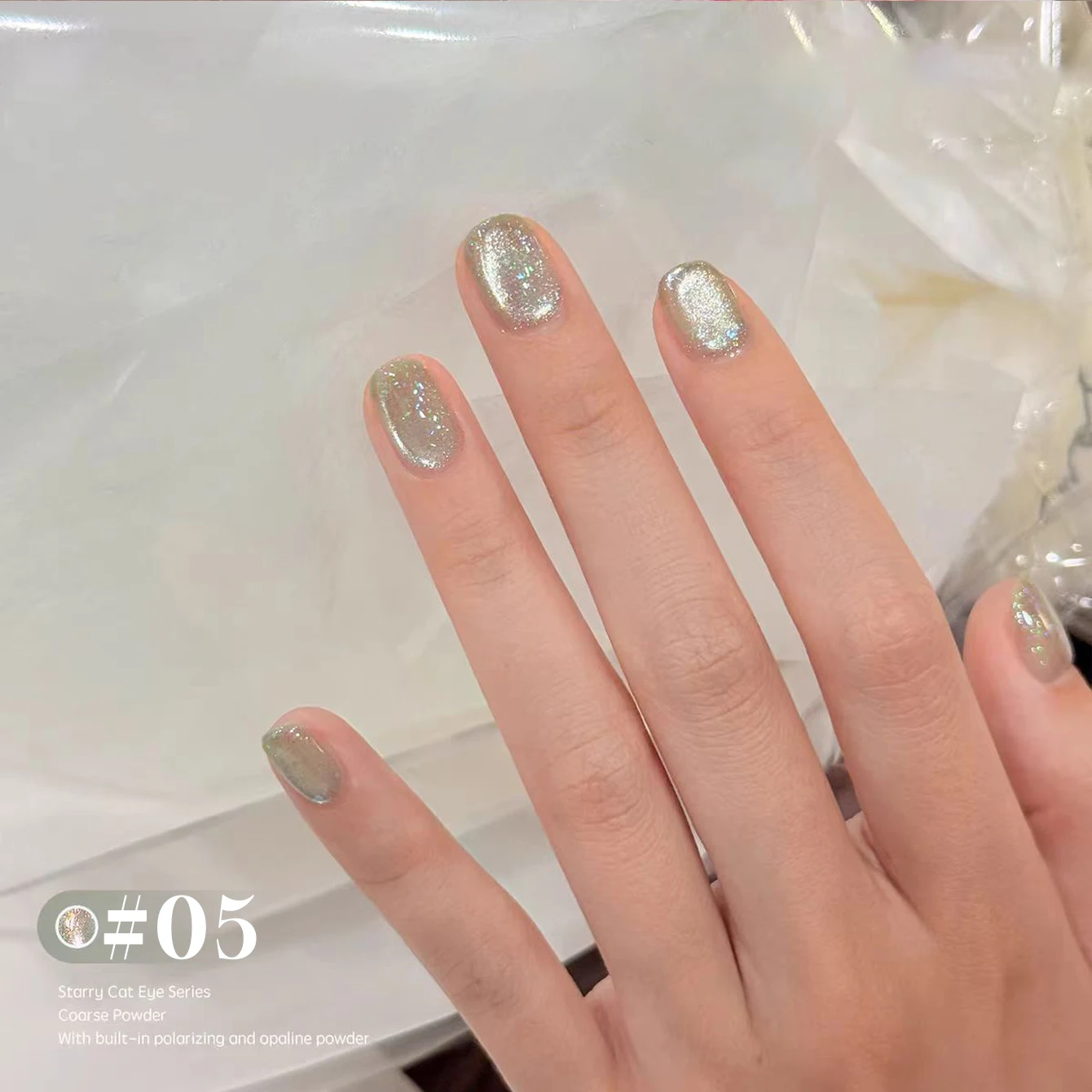 Ensemble de vernis Gel 1/6 pièces 12ML 205, série Galaxy Cat Eye, Flash magnétique opale et glace givrée pour ongles de fête sur la plage