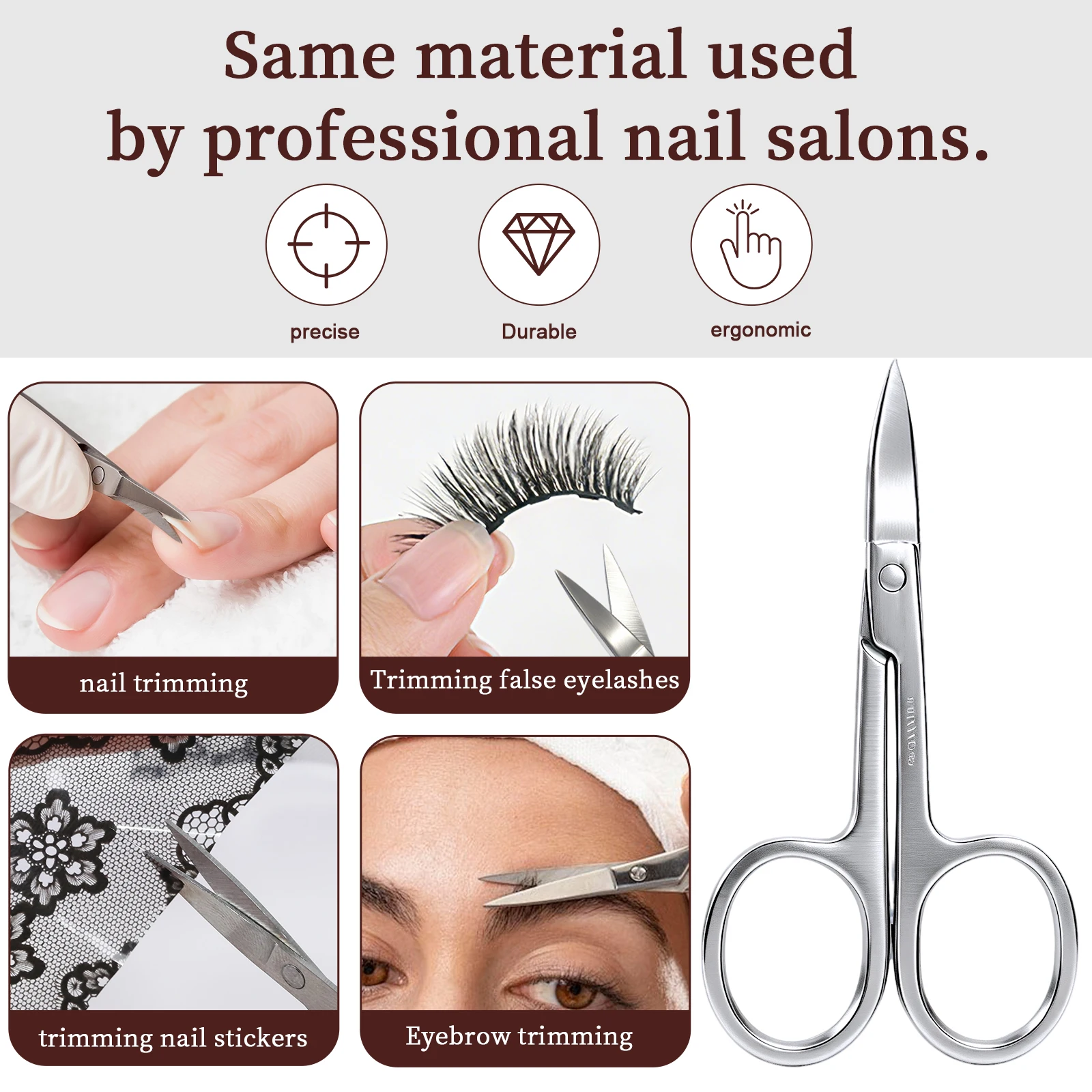 2Pcs Nail Magnet Tool Set Cat Eye Gel Polish Styling Trim Fake Nail Tips Eyebrow Eyelashes Nail Stickers for DIY Home Manicure