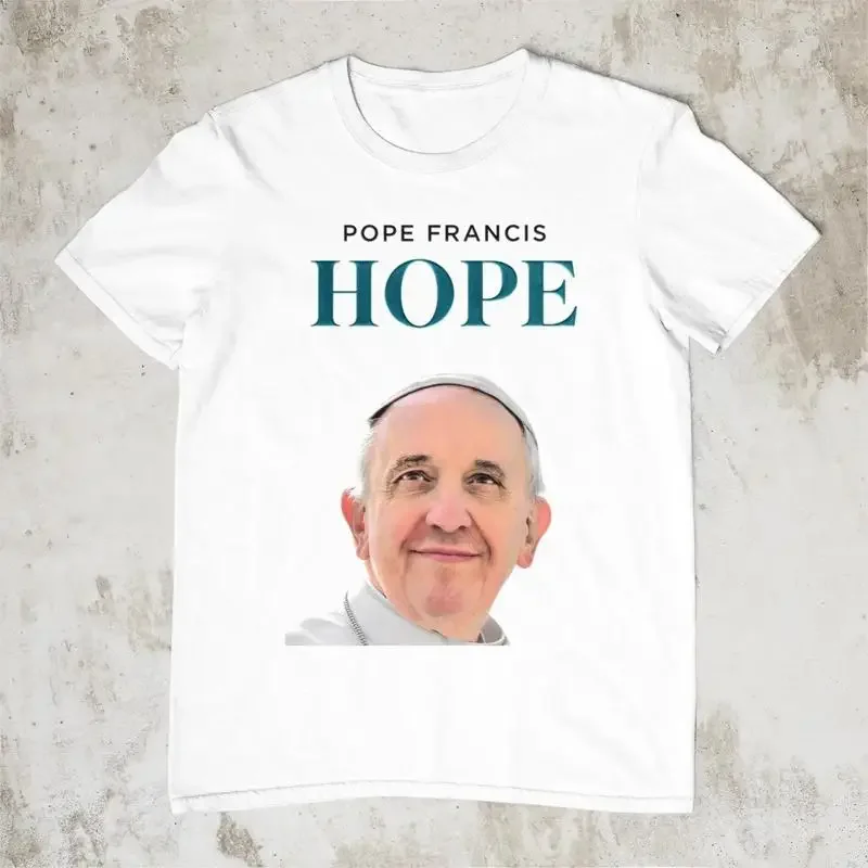Best Pray T Shirt Hope Pope Francis Memory White Short Sleeve All Sizes