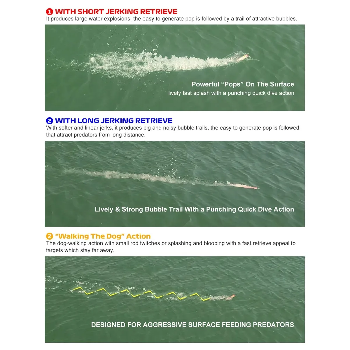 Noeby Popper Señuelos para Atún – Grandes Peces Resistentes - imagen 5