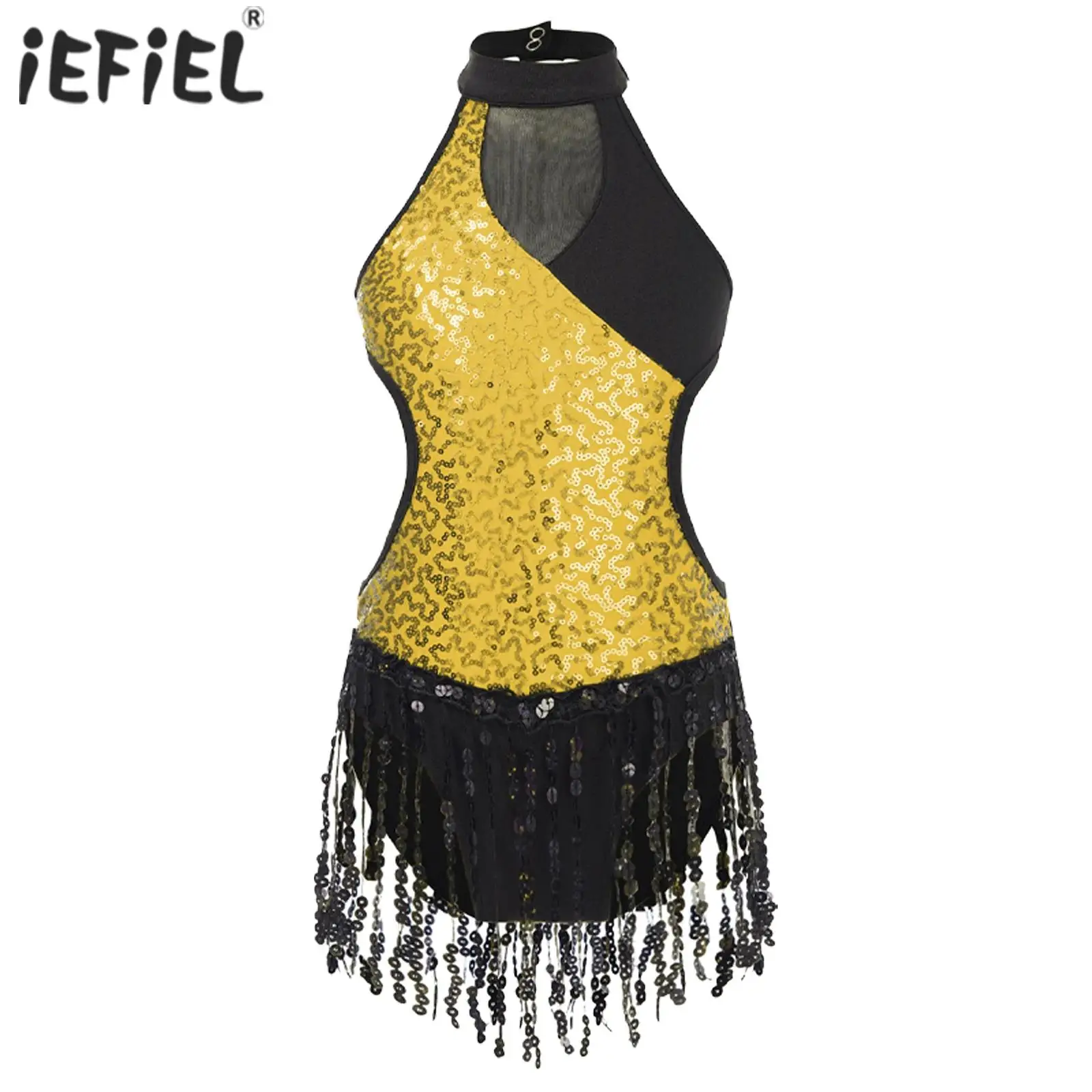 ชุดบอดี้สูทสำหรับออกกำลังกายยิมนาสติกชุดบัลเลต์บัลเลต์เชือกแขวนคอประดับเลื่อมแวววาวชุดเต้นแจ๊สแบบละตินสำหรับเด็กผู้หญิง