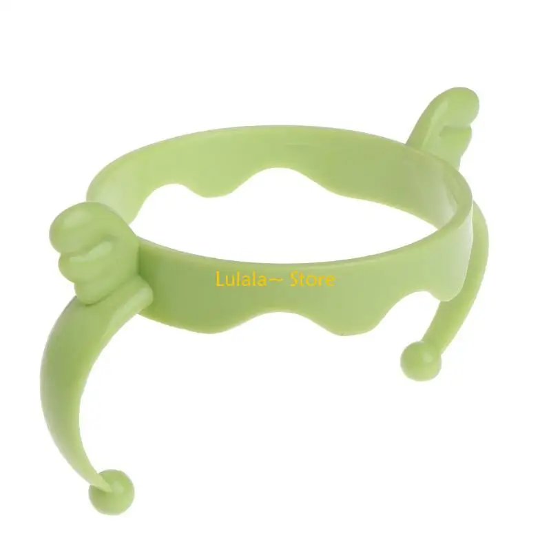 Y4QA Baby Feeding Bottle Trainer Easy Grip Plastic Handles Holder Green Pink Bottle Handle Grip Small Hand Gripping