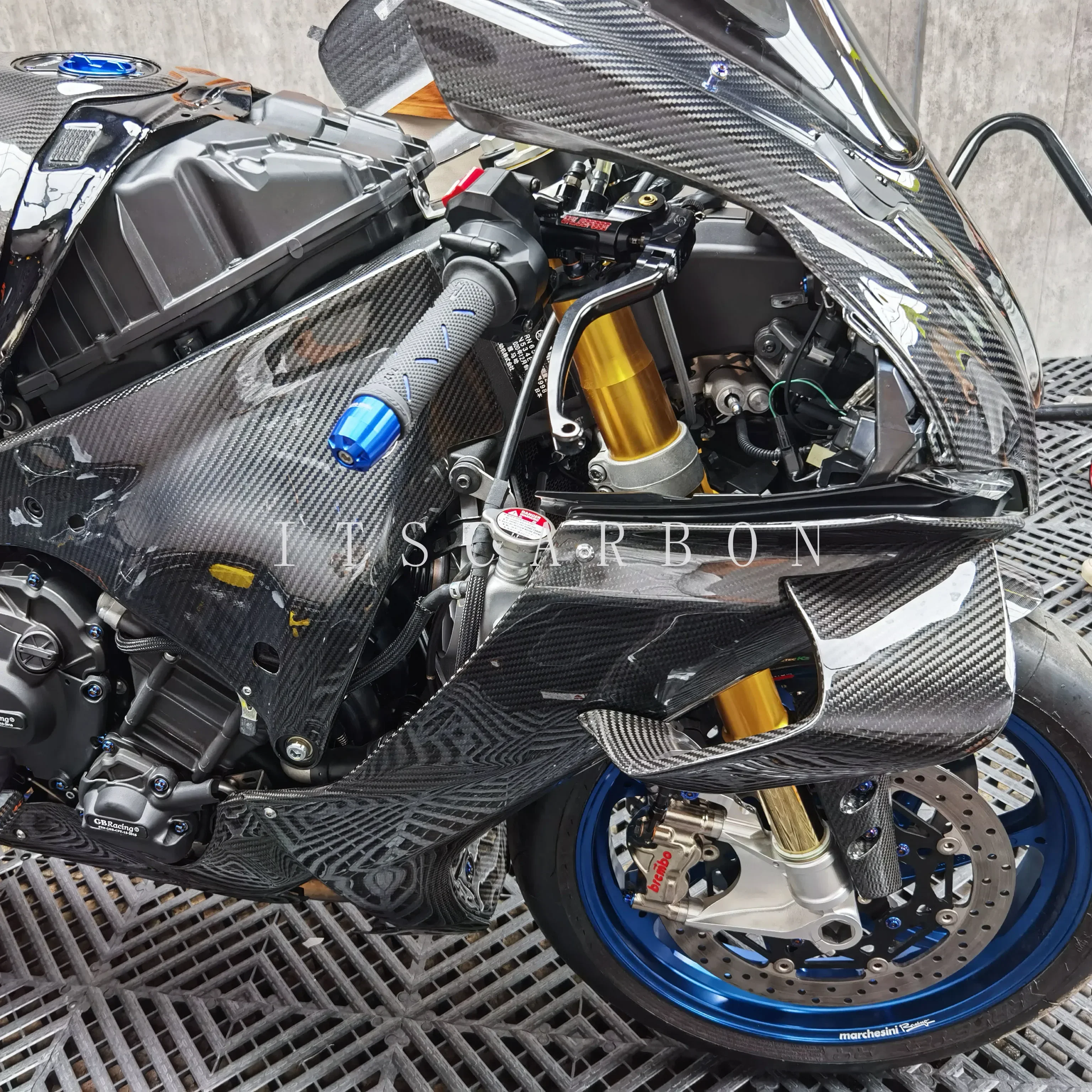 For YAMAHA YZF-R1 R1 R1M 2020 2021 2022 2023 2024 2025 Carbon Fiber Accessories Winglets Parts Fairing Fenders Panels Cover Kits