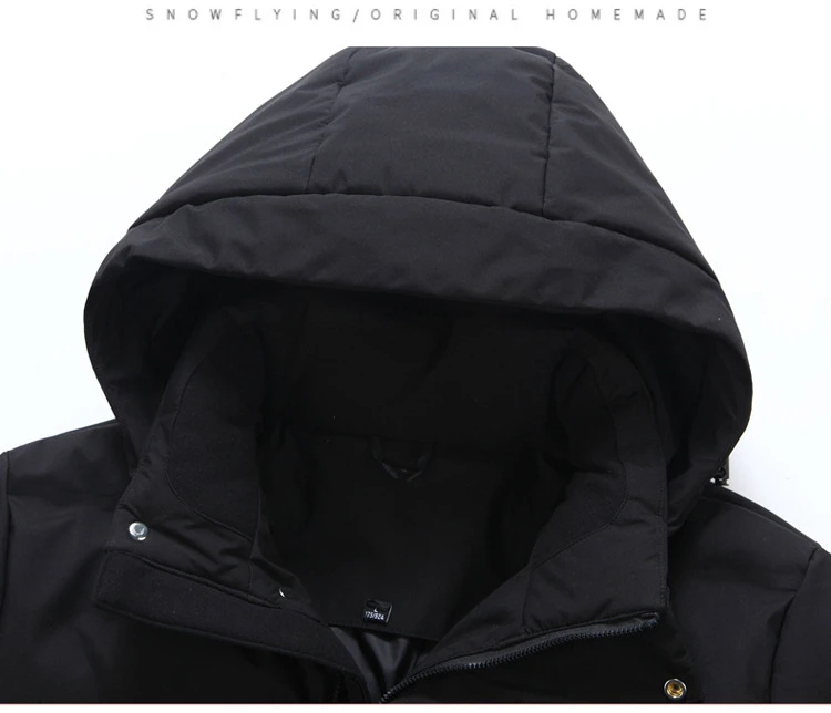 Men's Down Coats And Parkas Warm Winter Down Jacket Hooded High Quality Puffer Jacket Man Snow Peak Windproof Luxury Padding