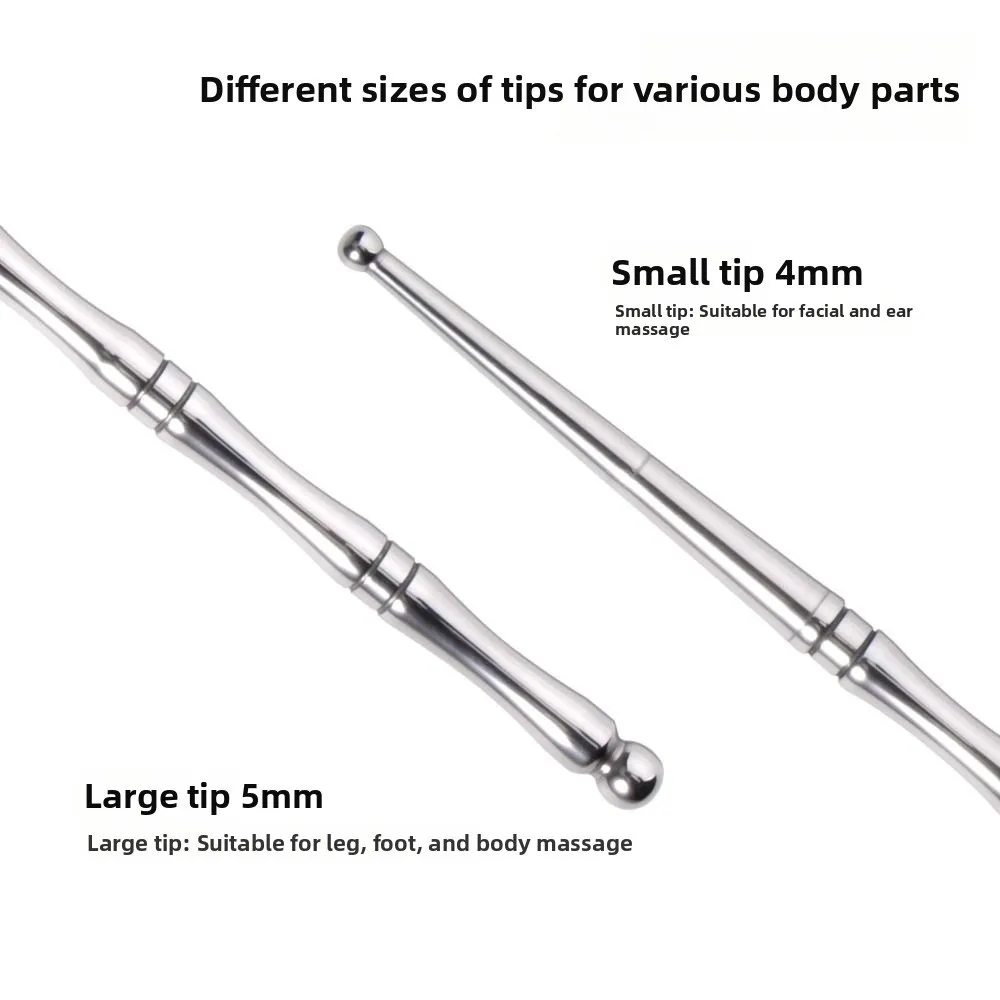 Stainless Steel Acupuncture Pen Relax Anti-wrinkle Facial Reflexology Tools Face Lifting Tightening Gua Sha Facial Tool SPA Care