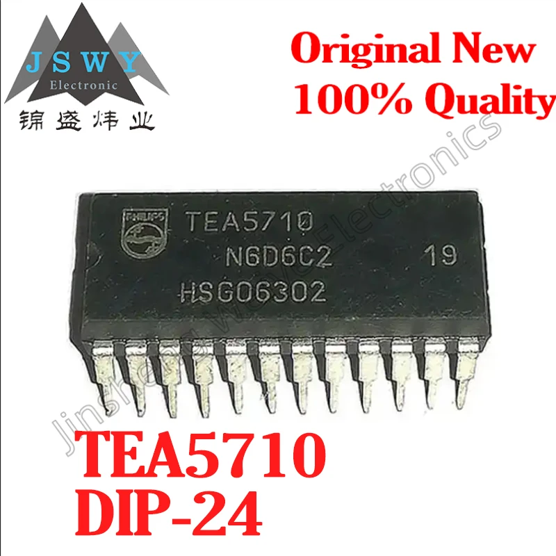 (1/5 PCS) TEA5710 DIP-24 AM/FM Radio Integrated Circuit Brand new, original stock, 100% authentic electronics, fast shipping