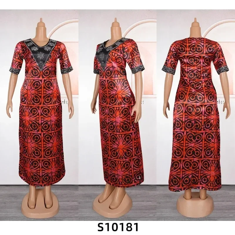 

African Dresses for Women 2025 Traditional Africa Clothing Dashiki Ankara Outfits Gown Abayas Robe Muslim Kaftan Maxi Long Dress