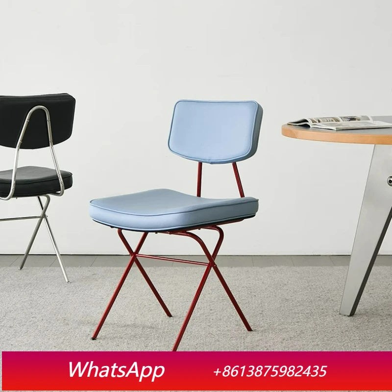 

LT Bauhaus Dopamine Dining Chair Modern Back Chair Light Luxury Home Single Chair