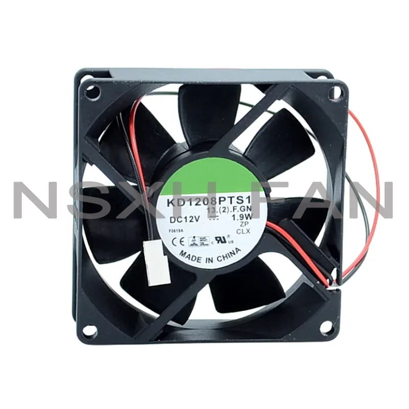 

KD1208PTS1 80*80*25mm 8025 8CM 12V 1.9W Low-Current Power Supply Chassis Cooling Fan