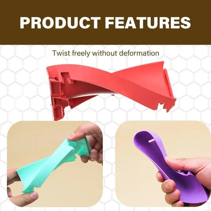 M89C Baby Bath Play Set Soft Slide Track Assembly Water Slide Toy Colorful Track Kids Bath Time Fun Track and Toy Slide Toy