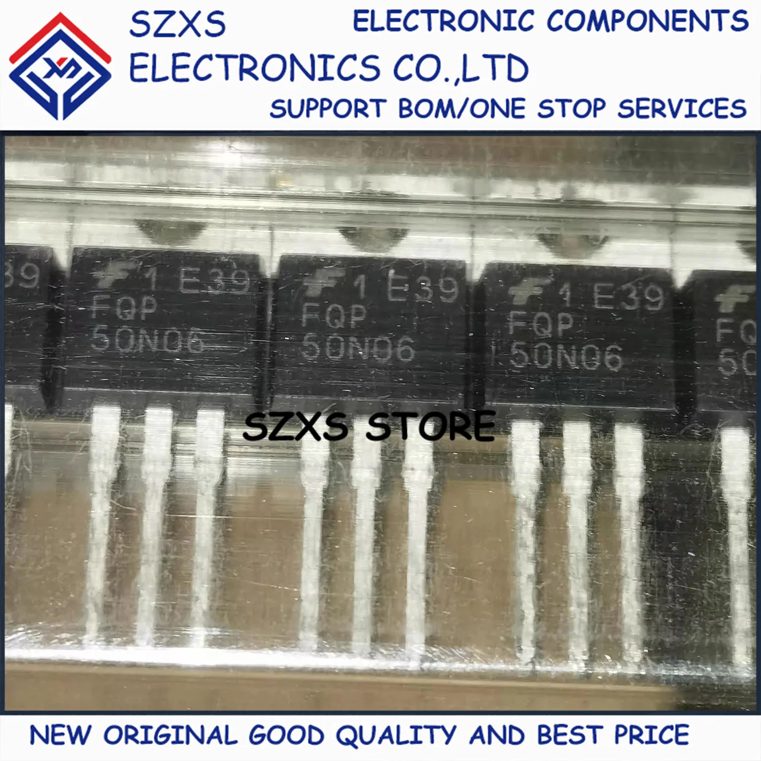 New Original 10Pcs FQP50N06 TO-220 50A 60V MOSFET Field Effect Transistor In Stock Electronic Components Good Quality