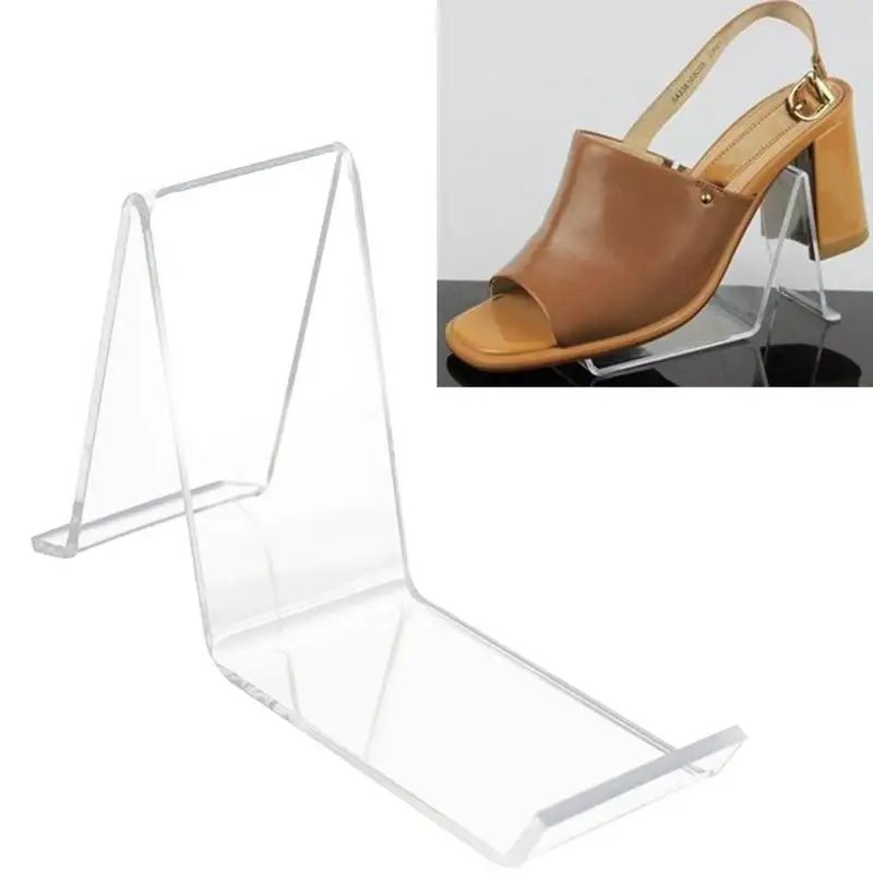 Acrylic Shoe Display Stand Transparent Shoe Bracket Shoe Display Storage Stand for Sneakers Heels Shop Shopping Malls Home