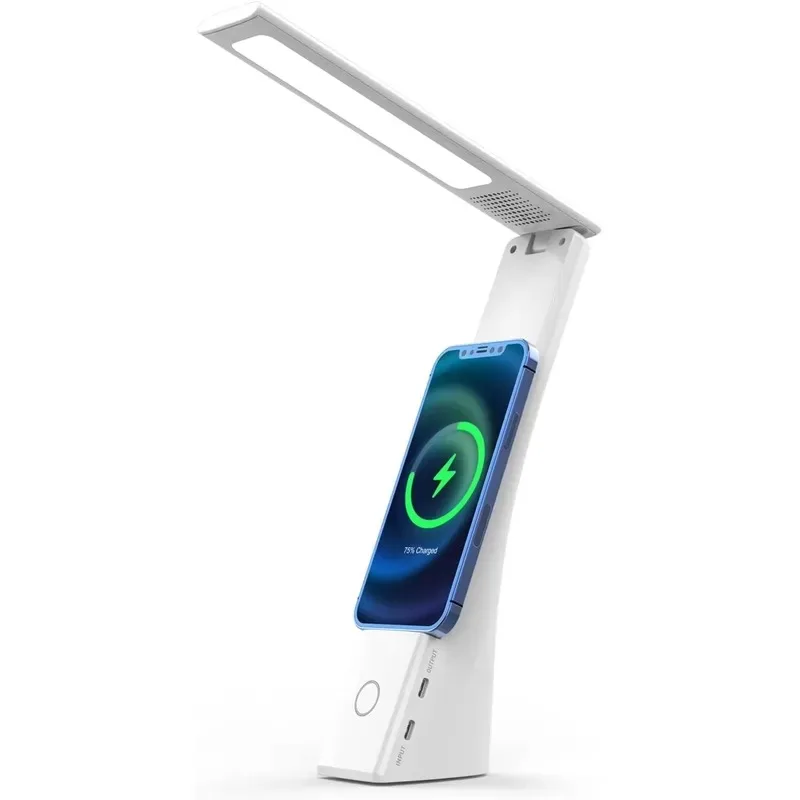 2026 Professional Reading Lamp Multifunctional Wireless Charging Station Touch Fast 15W Wireless Charger OEM D6 ABS