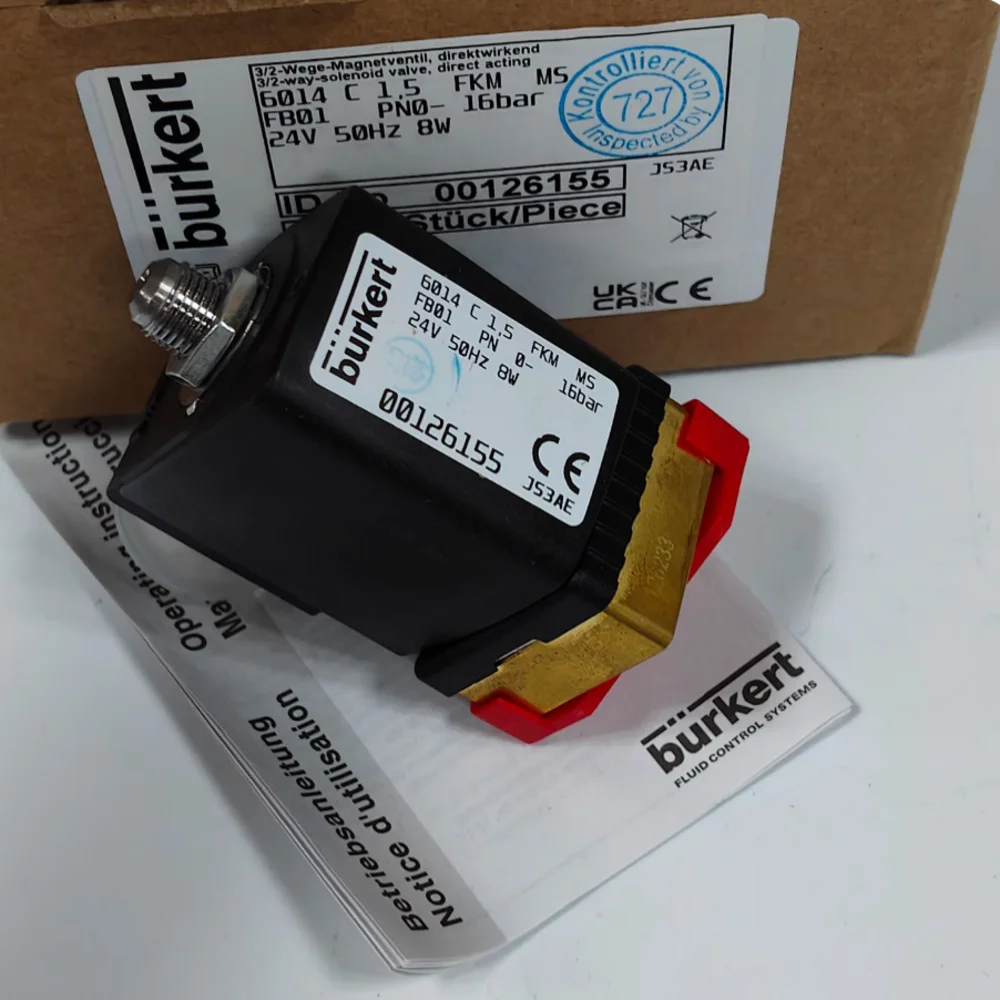 Burkert 00221943 Type 6281 G1 1/4 2/2 Normally Open 00221944 00221945