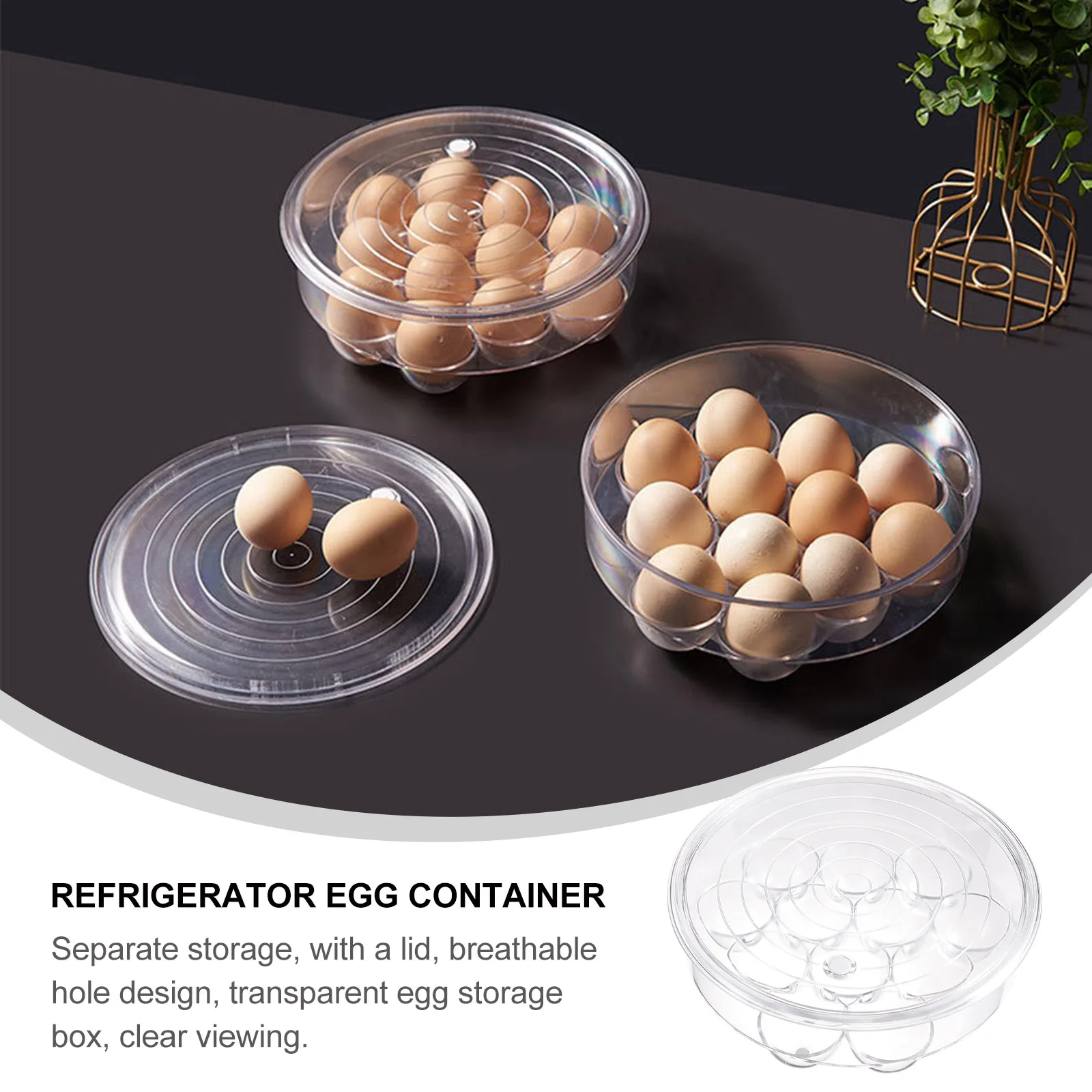 

Stackable Storage Box For Refrigerator Space Saving Fridge Organizer Container Refrigerator Egg Holder Bin Freezer Egg Container