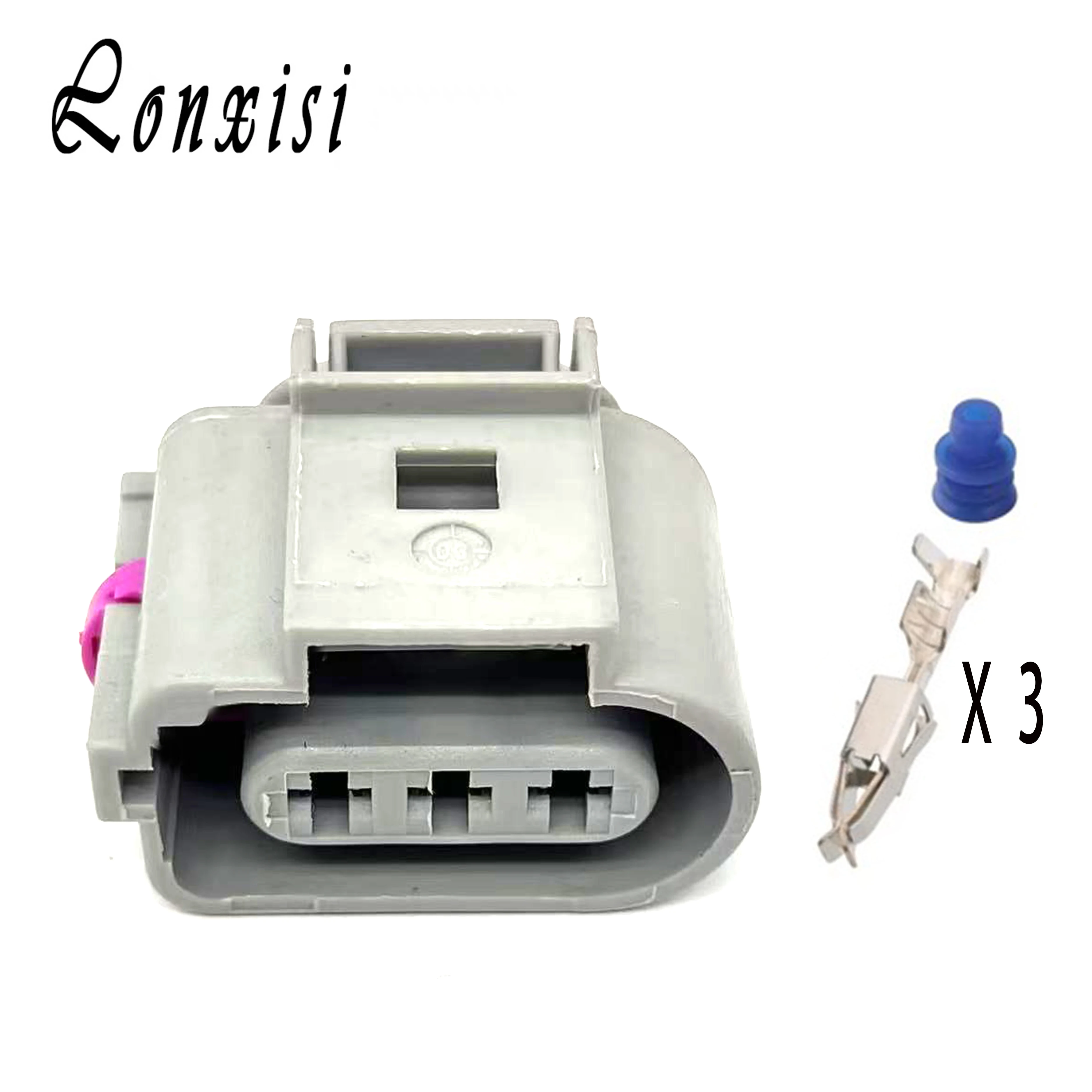 

1/5/10/20/50/100 Sets 3 Pin 1J0973723G Black Plug Auto Fog Lamp Light Socket Crankshaft Sensor Female Connector For VW AUDI