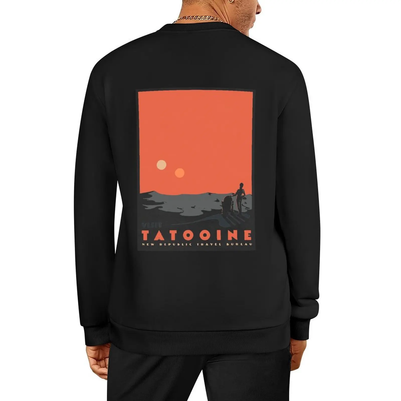 

visit tatooine Pullover tracksuit men's clothing autumn new products korean clothes oversize sweatshirt