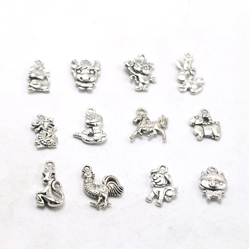 

50pcs Alloy Monkey Pendants Diy Chinese Zodiac Charms Jewelry Making Accessories Necklace Bracelet Keychain Craft Diy Charm