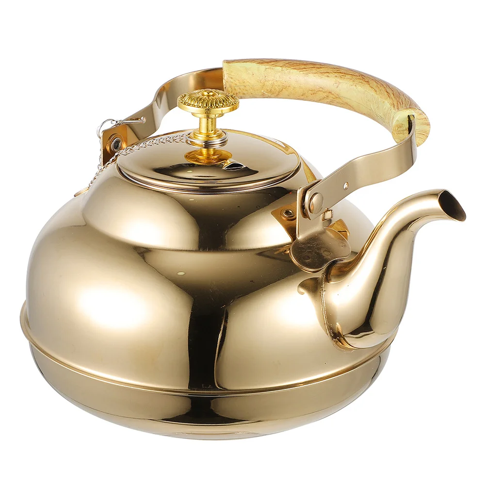 

Stainless Steel 1.5L Tea Kettle for Stove Top Builtin Filter Brewing Pot Modern Sleek Finish Ideal for Loose Leaf Tea Fast